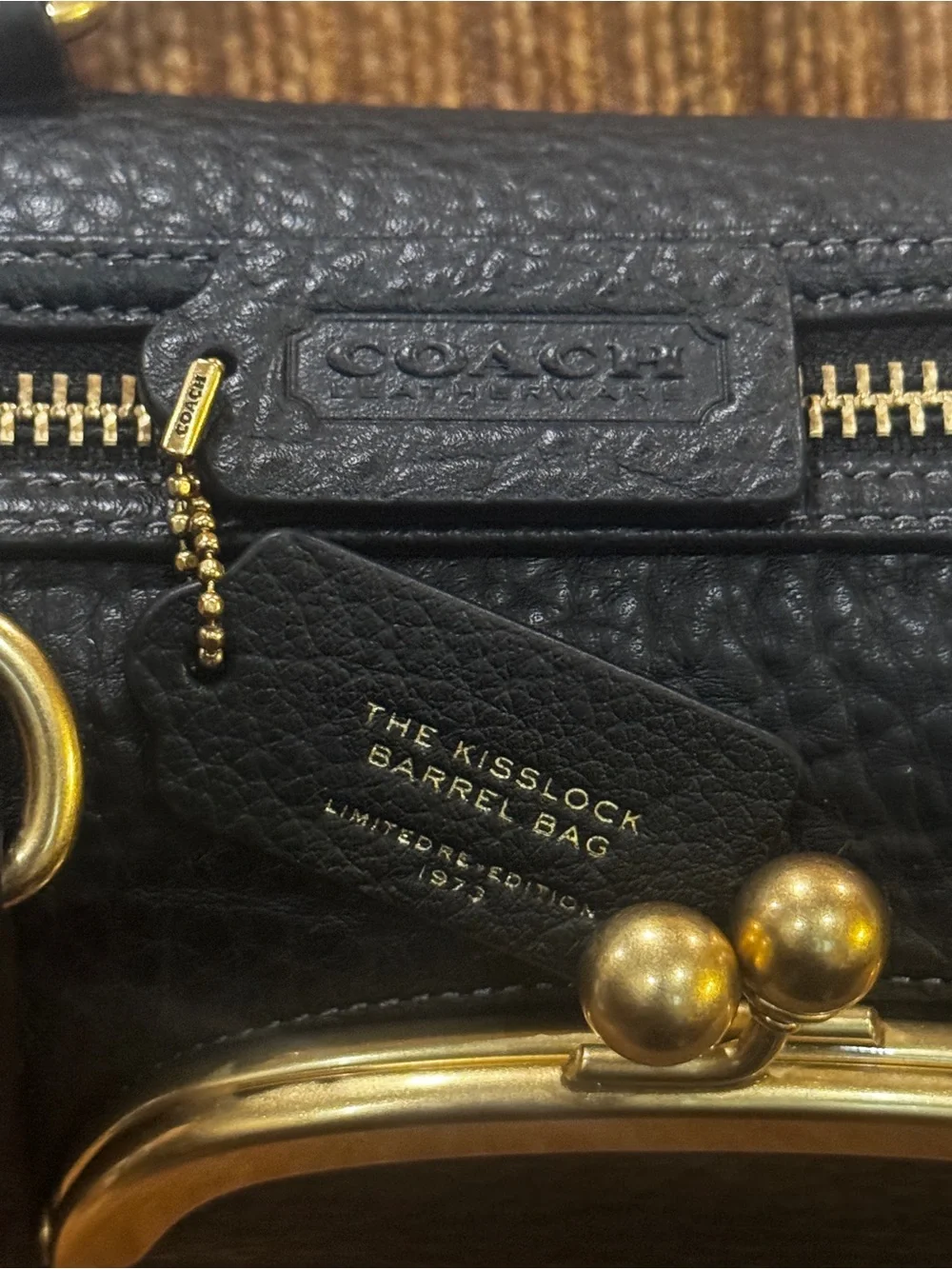 NEW... Black COACH Double Sided… Black EMBOSSED Hangtag Set. NWOTs